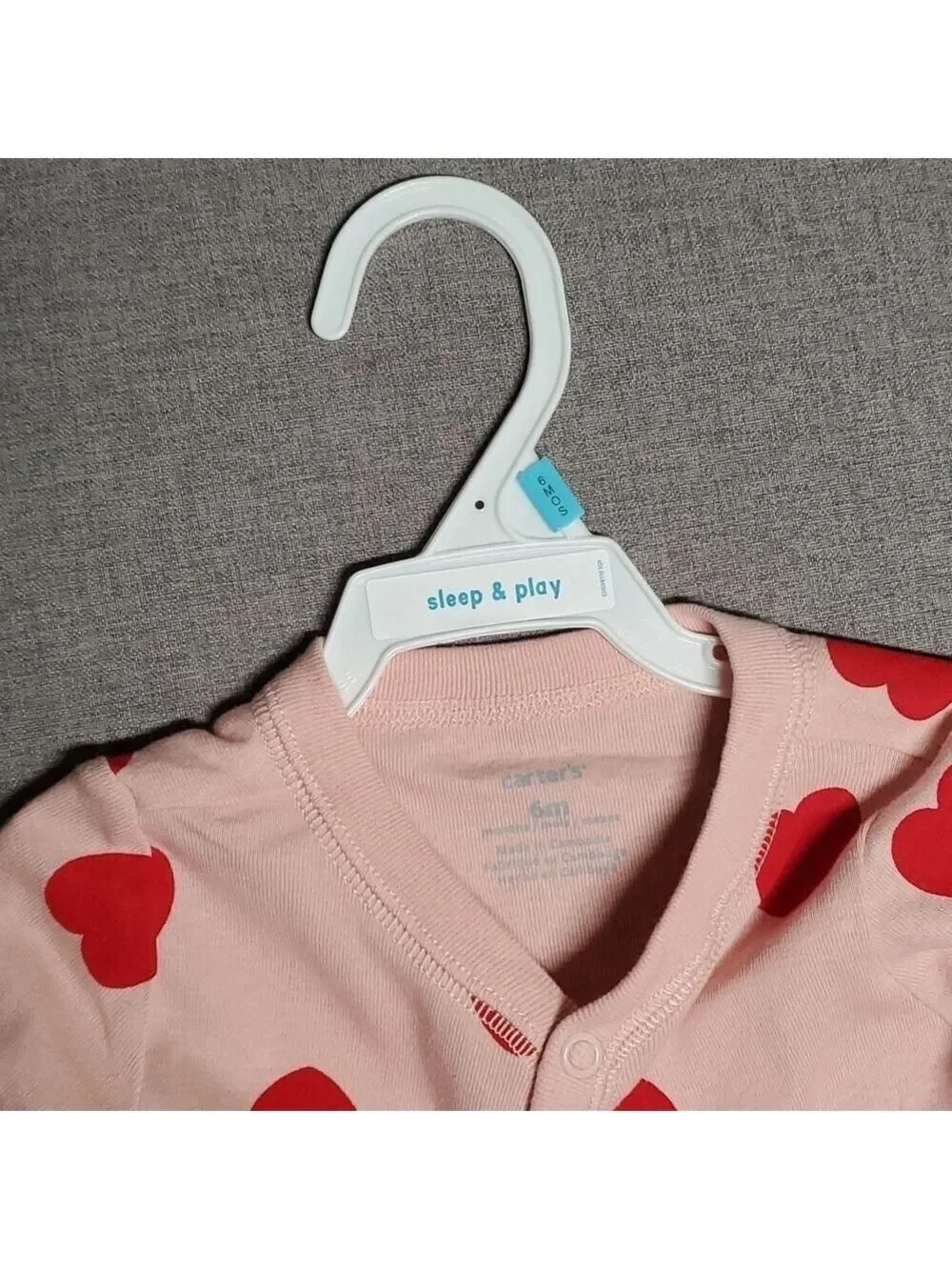 Carter's sleep & play 6 month outfit onesie girls unisex